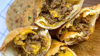 Easy Beef Empanada Recipe Cheesy Beef empanadas [upl. by Norrie]