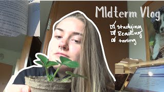 Midterm Study Vlog  Reading Studying and more [upl. by Lavud]