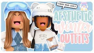 WINTER AESTHEIC Outfits With CODES and Links BLOXBURG [upl. by Asher]