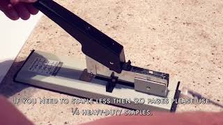 How To Use Effiliv  Heavy Duty Stapler with Staples Set 90 Sheet Capacity [upl. by Rostand]