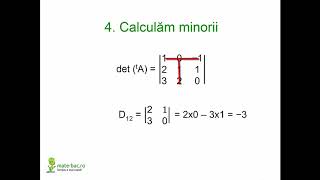 Matrice inversabile  exemplu rezolvat  Algebra cls a 11a [upl. by Yursa700]