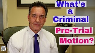 Introduction to Pretrial Motions in Criminal Defense Cases [upl. by Elroy]