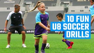 10 Best U8 Soccer Drills  Fun Soccer Drills by MOJO [upl. by Ennaer958]