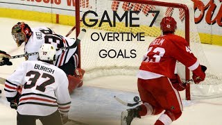 Best Game 7 Playoff Overtime Goals in NHL History [upl. by Namyw]