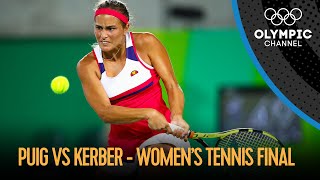 Monica Puig PUR vs Angelique Kerber GER  Womens Tennis Singles Final  Rio 2016 Replay [upl. by Nafis]