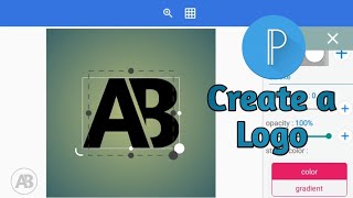 How to create a logo using PixelLab  Easy way [upl. by Akcemat]