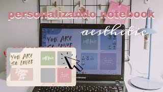 NOTEBOOK AESTHETIC  PERSONALIZANDO E ORGANIZANDO [upl. by Mahau]