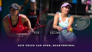 Monica Puig vs Danielle Collins  2019 Charleston Open Quarterfinal  WTA Highlights [upl. by Arta]