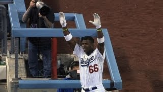 Yasiel Puigs impressive debut week [upl. by Pitchford]