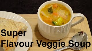 SUPER Flavour Veggie Soup Easy amp Vegan [upl. by Anstus]