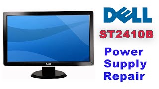 How To Repair Dell Monitor Power Supply  Dell ST2410B Monitor No Power [upl. by Anitnamaid]