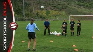 How to Receive a Soccer Ball in the Air with Mia Hamm [upl. by Asille]