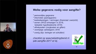 Webinar  Online Belastingaangifte [upl. by Kerwin764]