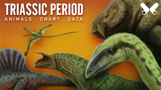 TRIASSIC PERIOD Animals size comparison and data Paleoart [upl. by Nylirrej]