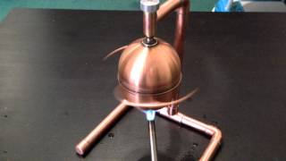 Home built Aeolipile Hero steam engine running [upl. by Atims785]