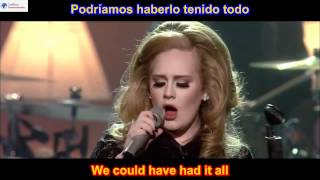 Rolling In The Deep  Adele SUBTITULADO EN INGLES ESPAÑOL LYRICS SUB HD [upl. by Honebein]