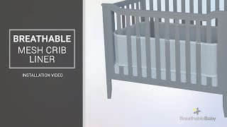 BreathableBaby® Mesh Crib Liner Installation Guide [upl. by Retsim]