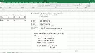 Markowitz portfolio optimization in Excel [upl. by Ybbob]