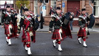 Bagpipes And Drums Of The Royal Regiment Scotland [upl. by Leima238]