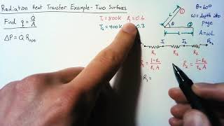 Radiation Heat Transfer Example  Two Surfaces [upl. by Halley792]