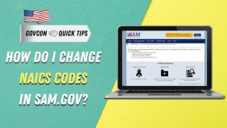 How to Quickly AddChange NAICS Codes in Samgov for your GovCon Business Update Business Entity [upl. by Derek]