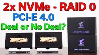 2x NVMe in RAID 0 — Double The Speed — PCIE 40 Tested [upl. by Eanaj]