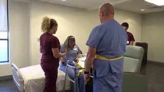 Physical Therapy Transfer Training  How To Transfer From Wheelchair To Bed [upl. by Janna387]