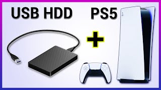 How To Setup External USB Hard Drive On PS5 [upl. by Airenahs138]