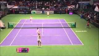 Highlights BeguNiculescu ROU v Medina GarriguesMuguruza ESP [upl. by Temple]