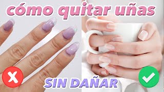 Como QUITAR uñas ACRÍLICAS en casa FÁCIL Y SIN DAÑAR ♥ Jimena Aguilar [upl. by Ennaitak]