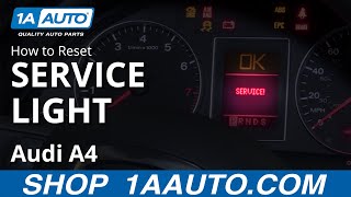 How to Reset Service Light 0409 Audi A4 [upl. by Leumek971]