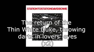 Station to Station  David Bowie  Lyrics [upl. by Samaj]