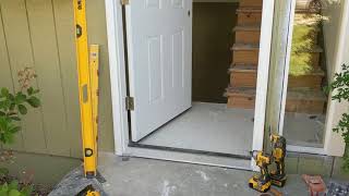 Jeld Wen Front Door Installation  Really crappy products and craftsmanship PART 1 [upl. by Canada920]