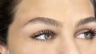 PERFECT BROW  HAIR STROKE TECHNIQUE [upl. by Anairuy]