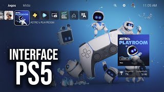 INTERFACE PS5  Tour pela Dashboard do PlayStation 5 [upl. by Martella347]