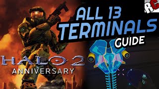 All TERMINAL Locations  Halo 2 Anniversary Masterchief collection  Achievement Guide [upl. by Ailak]