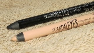 First Impression Rimmel London Scandal Eyes Waterproof Kohl Eyeliner [upl. by Erised]