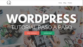 Como Crear una Pagina de WordPress 2019  Para Principiantes [upl. by Anehc]