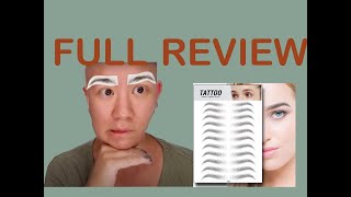 Alopecian  4D Eyebrow Tattoo Review [upl. by Tomkins]