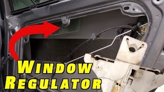 How To Replace VW Window Regulator  2005 Passat Rear WINDOW [upl. by Valentine753]