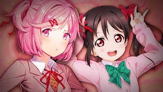 Natsuki vs Nico Yazawa  Rap Battle [upl. by Elleinet]