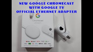 Google Chromecast with Google TV official Ethernet Adapter [upl. by Adaven262]