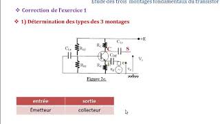 série4 exo1 partie1montage émetteur commun [upl. by Ettereve336]