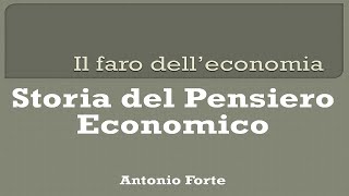 Storia del pensiero economico Introduzione [upl. by Kilby]