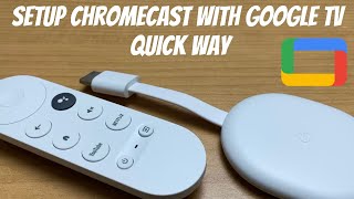 How To Setup Chromecast with Google TV  Quick Way 2021 [upl. by Shannan]