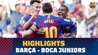 HIGHLIGHTS FC Barcelona – Boca Juniors 30 Gamper Trophy [upl. by Aremus]