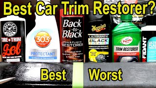 Best Plastic Car Trim Restorer 303 Protect vs Mothers Turtle Wax Meguiars CeraKote [upl. by Calabresi144]