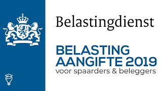 Belastingaangifte over 2019 [upl. by Eentroc]