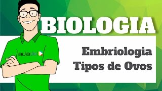 Biologia  Embiologia Tipos de Ovos [upl. by Colene132]