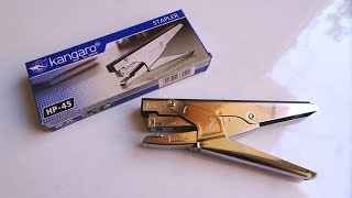 Kangaro HP 45 Stapler Pin  Hands On  Price  How To Open [upl. by Nirb603]